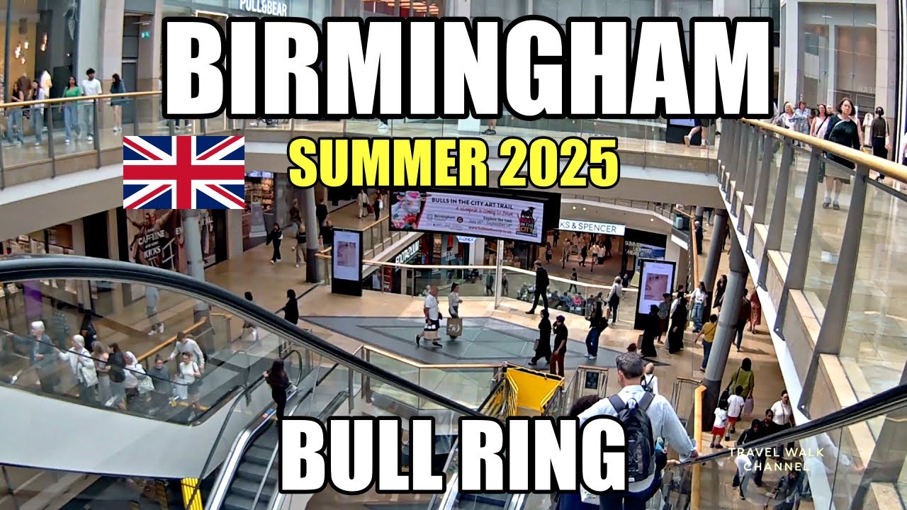 Bullring Birmingham Walking Tour | Inside UK’s Iconic Shopping Centre | 4K No Talking