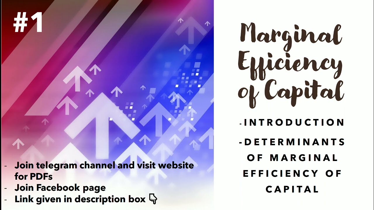 Marginal Efficiency of Capital | Determinants of MEC | Investment Demand Curve | Part-1 | EK:)