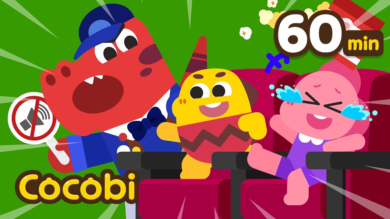 Shhh! At the Movies + Learn Theatre Etiquette and More | Kids Song | Cocobi