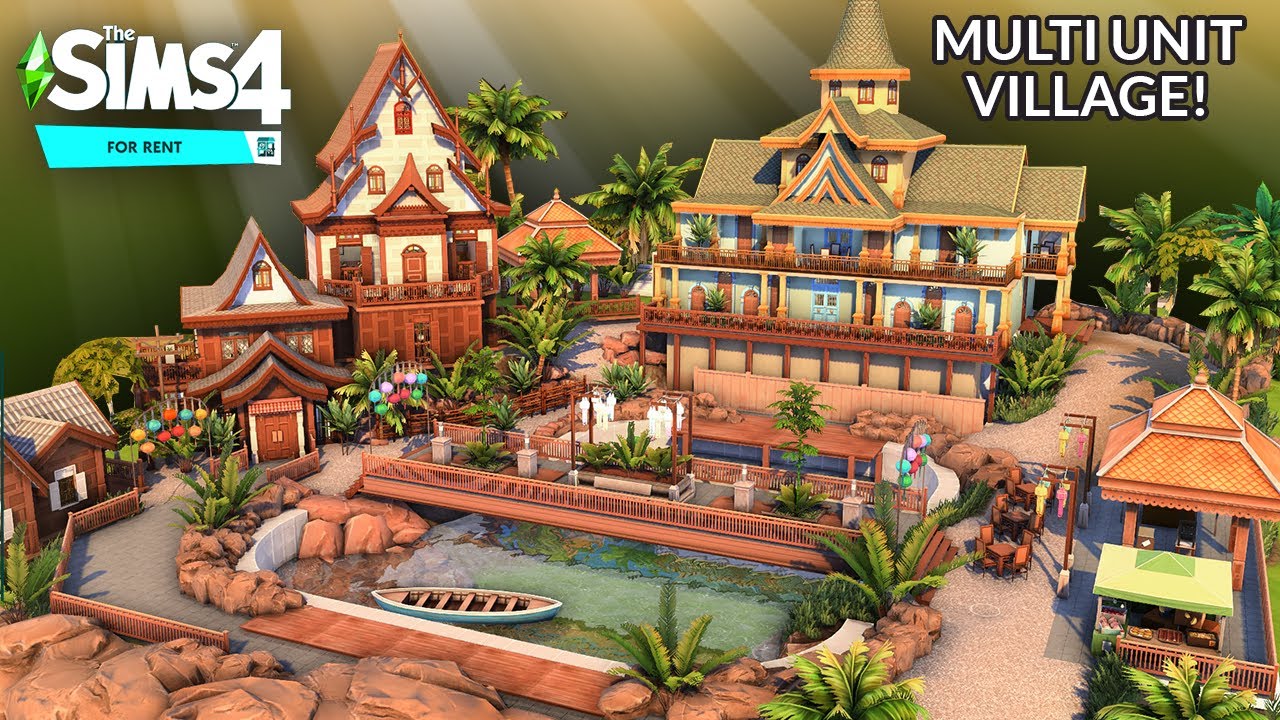 Sims 4 FOR RENT: COMPLETE VILLAGE! | Early Access | Kate Emerald