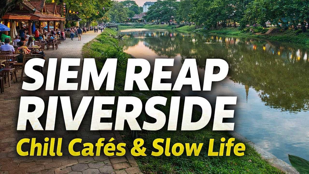 Siem Reap Riverside – Where Locals Relax, Eat & Slow Down 🇰🇭 #SiemReap #Cambodia #WalkingTour