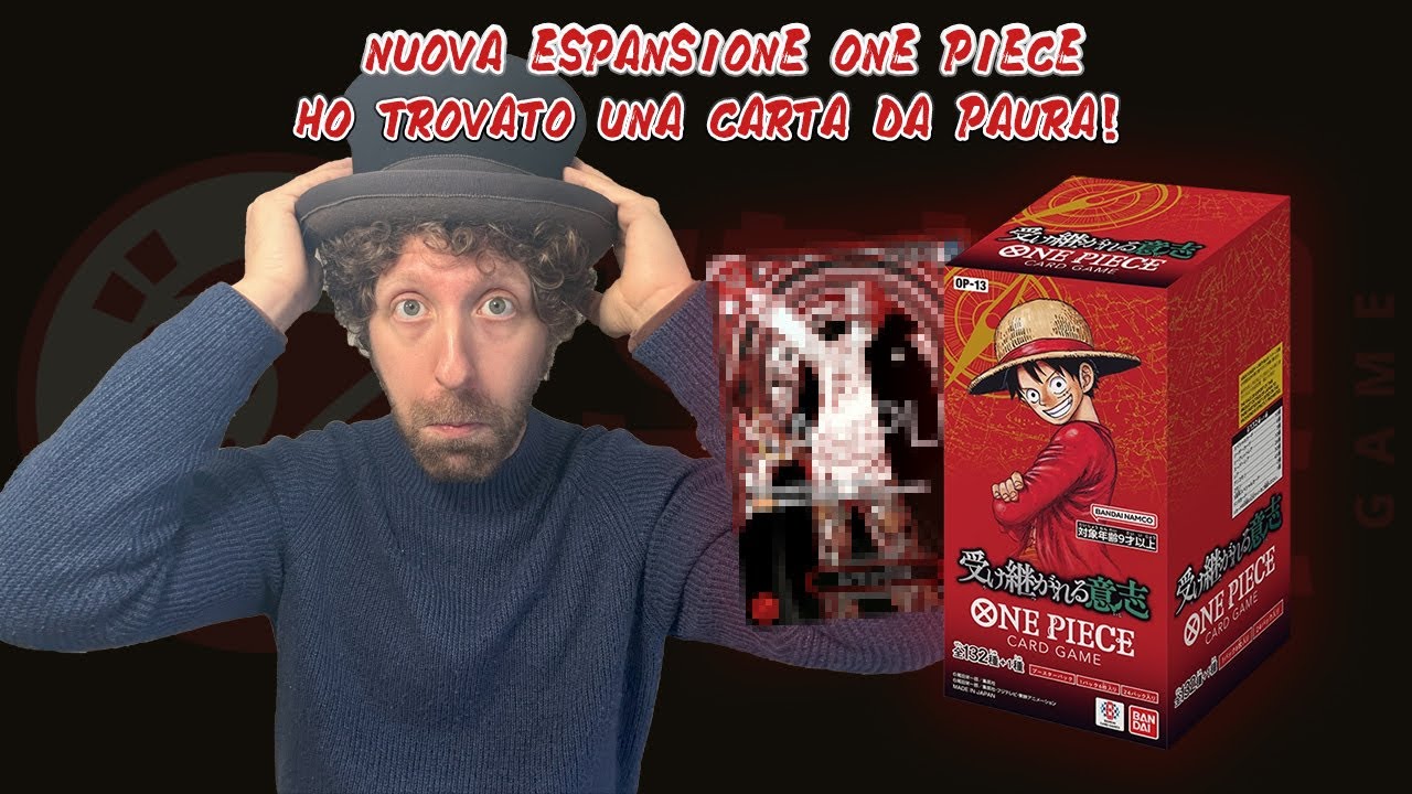 Apro Box One Piece Nuova Espansione Giapponese Carrying On His Will OP13 Trovo Una Carta Incredibile