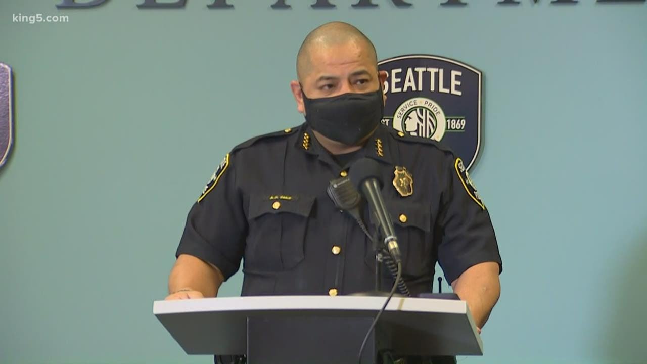 Seattle's interim police chief addresses reports of officers being present during riot in DC last we