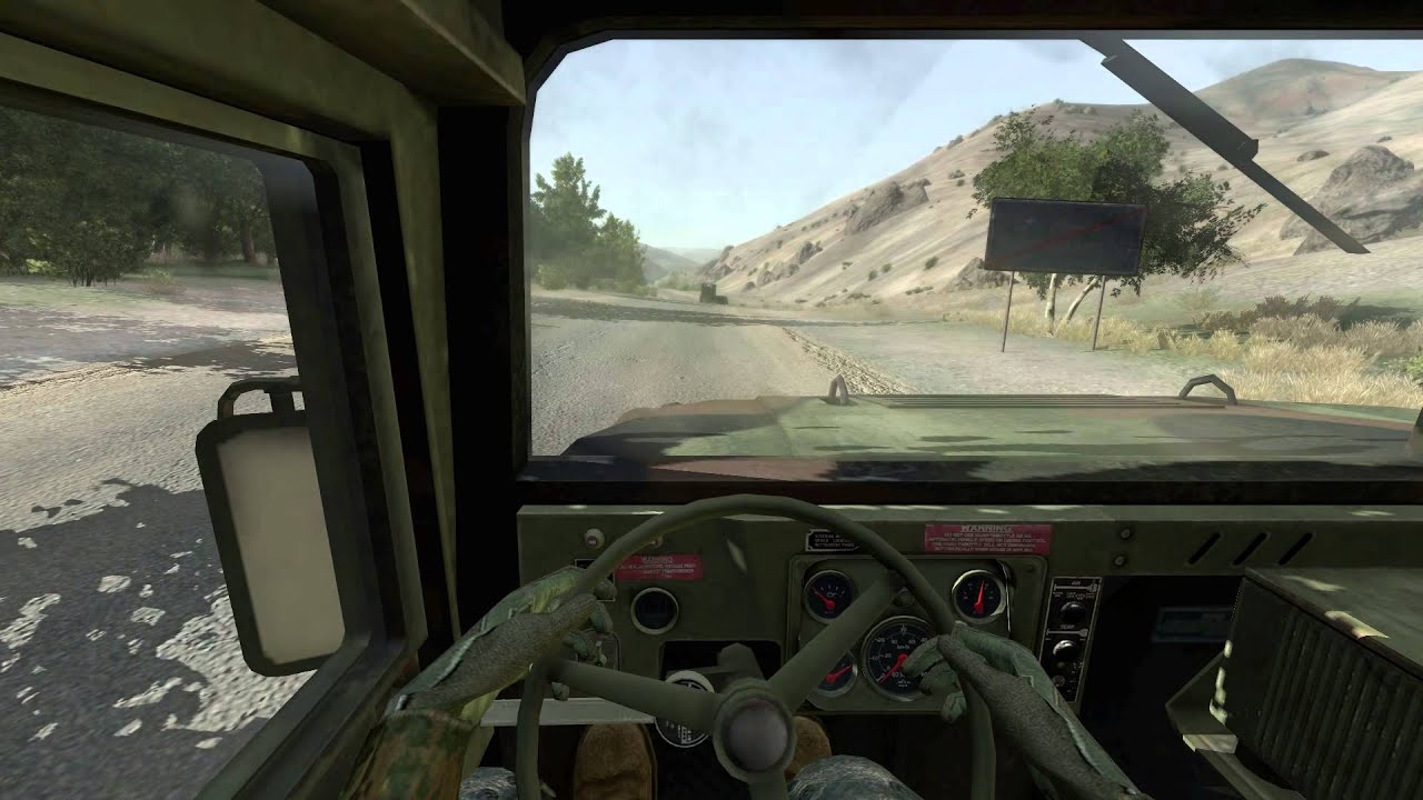 VBS2 2.15 - Driving with G25 controller