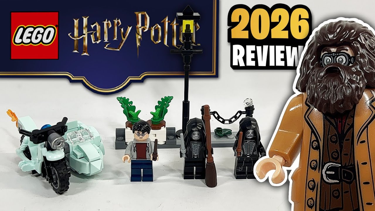 Обзор набора LEGO Harry Potter «Побег Хагрида и Гарри с Тисовой улицы» (76459) — 2026 год.