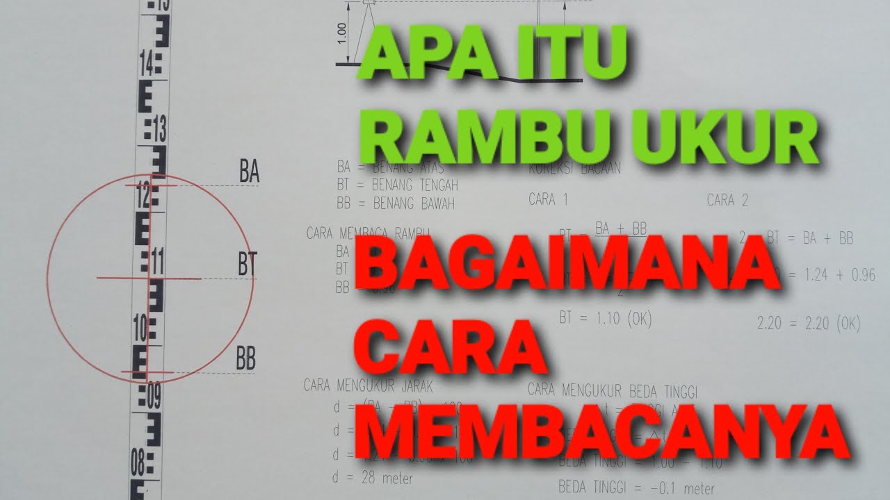 APA ITU RAMBU UKUR DAN BAGAIMANA CARA MEMBACA RAMBU UKUR SECARA MUDAH BAGI PEMULA