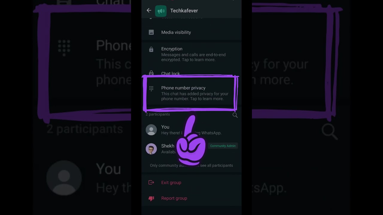 Hide Your Phone Number in WhatsApp Communities