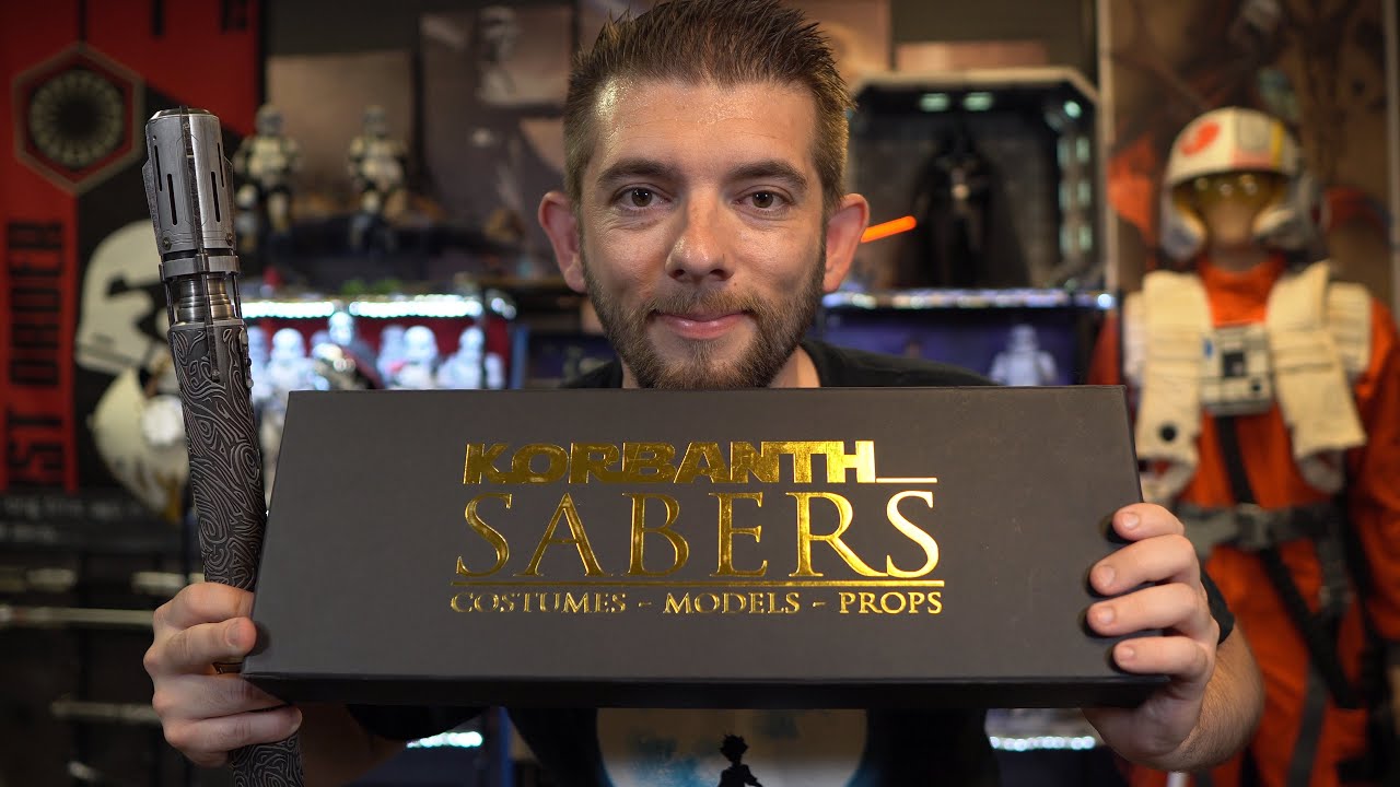 Korbanth: Satele Shan Engraved Double Bladed Lightsaber Unboxing