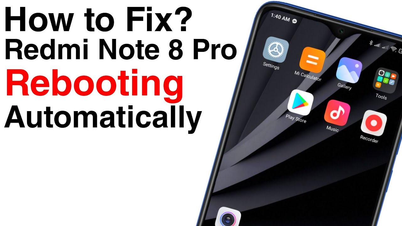 How to Fix Redmi Note 8 Pro Rebooting Automatically | Quick Fix