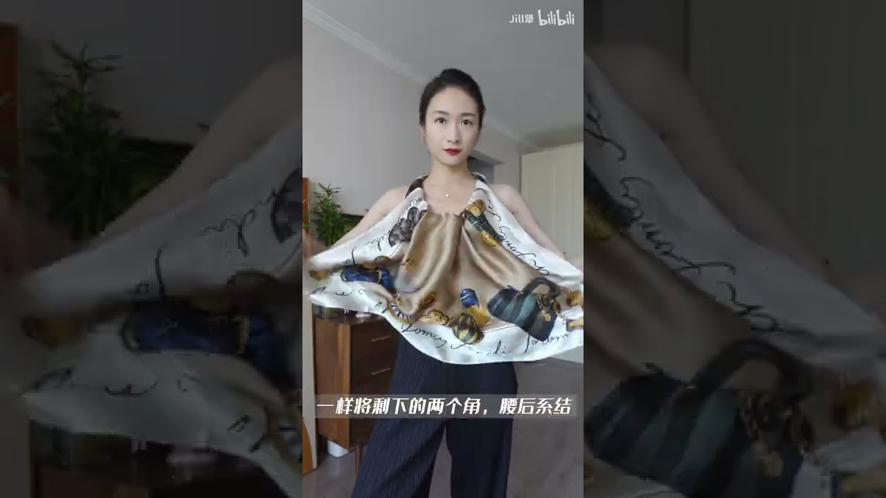 丝巾变上衣丨6种夏日度假风辣妹穿搭DIY
