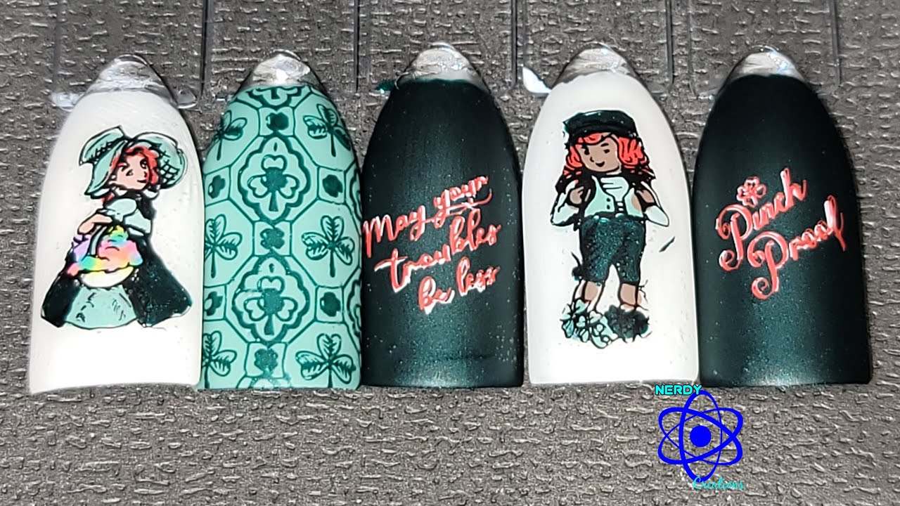 Irish Love Nail Art | Irish Nail Art