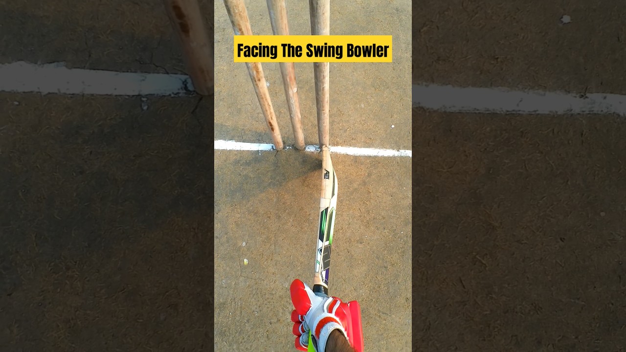 Facing the out swing bowler #cricketenthusiast #cricketlover #cricket #funny #gopro @A2Cricket