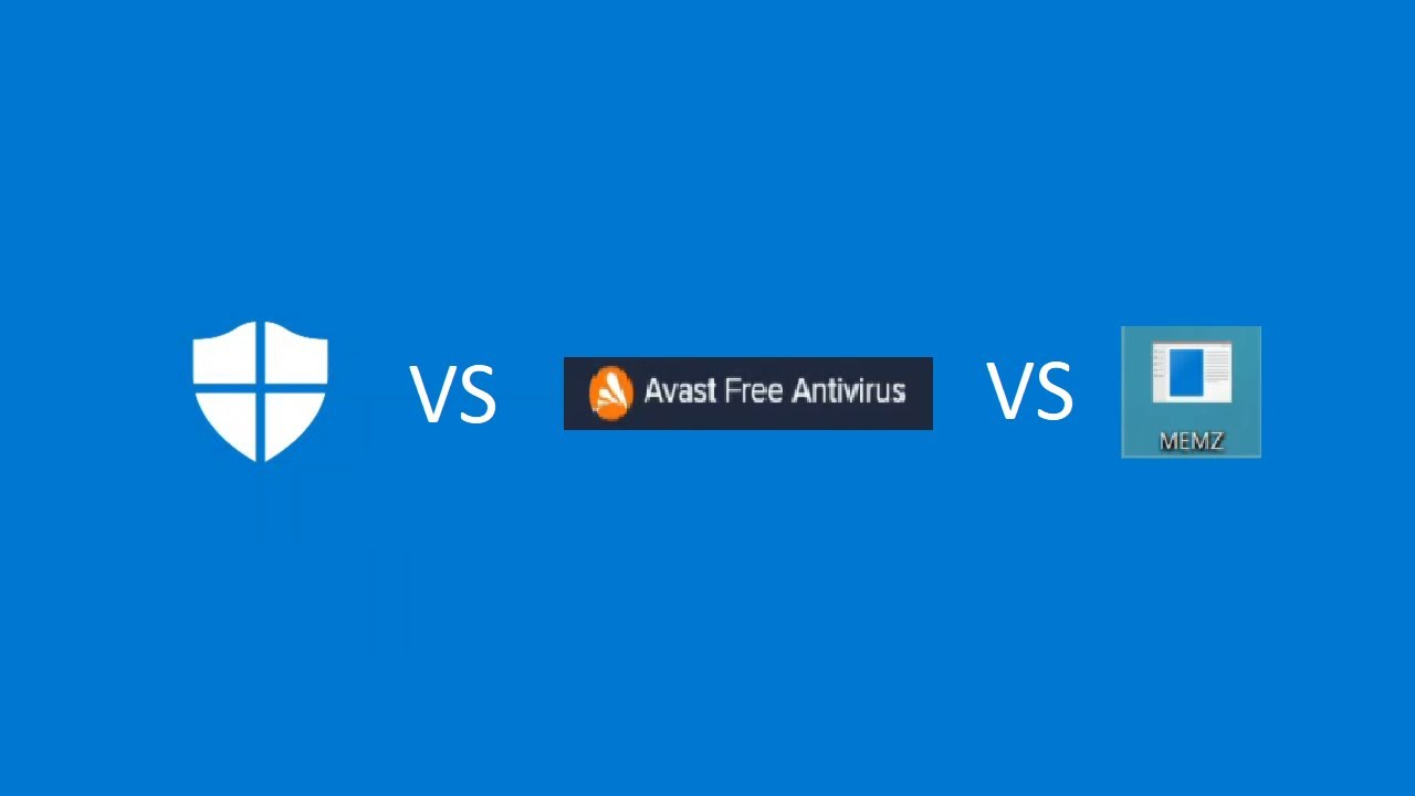Windows Defender vs Avast vs Memz - Malware Test