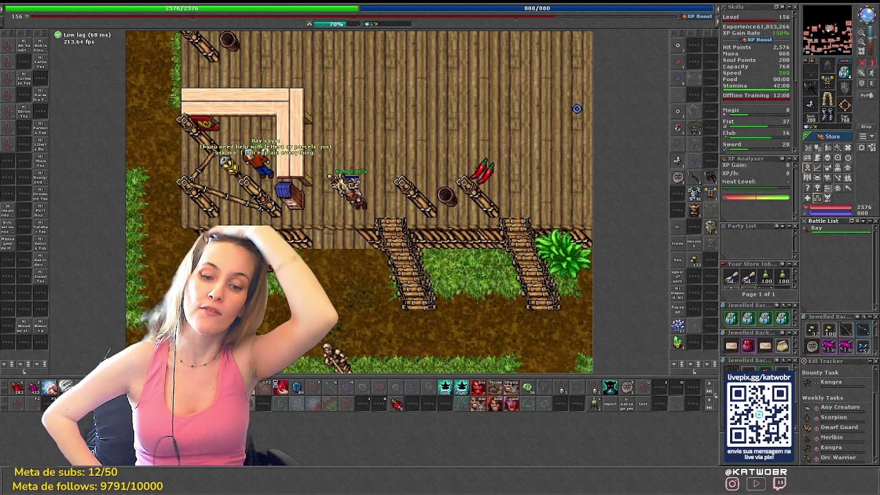 Task e conversa - Qual a melhor vocação do Tibia?