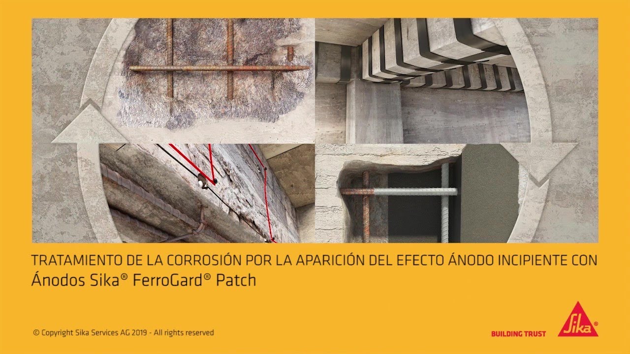 Tratamiento de la corrosión con Sika FerroGard Patch