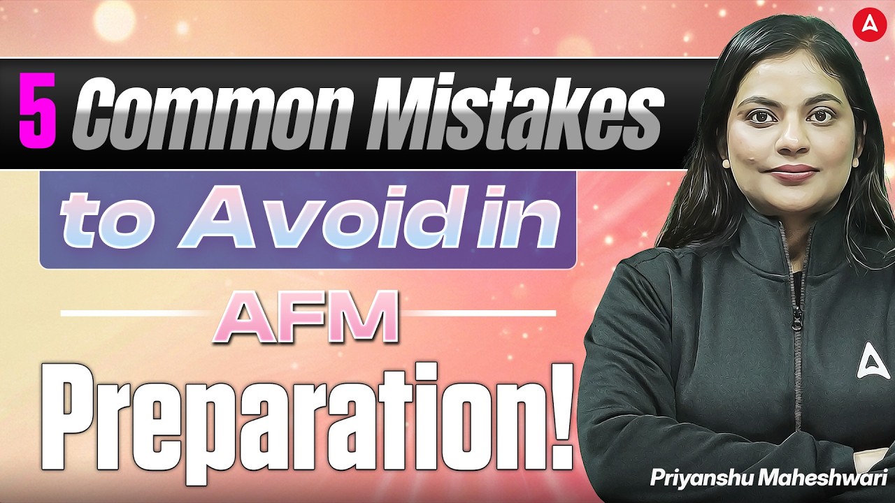 JAIIB Preparation 2026 | 5 Common Mistakes to Avoid in AFM Preparation | Priyanshu Ma’am