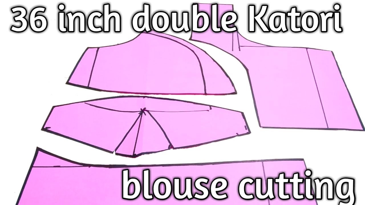 36 inch double Katori blouse cutting| double Katori blouse cutting| 36 इंच डबल कटोरी ब्लाउज कटिंग ।