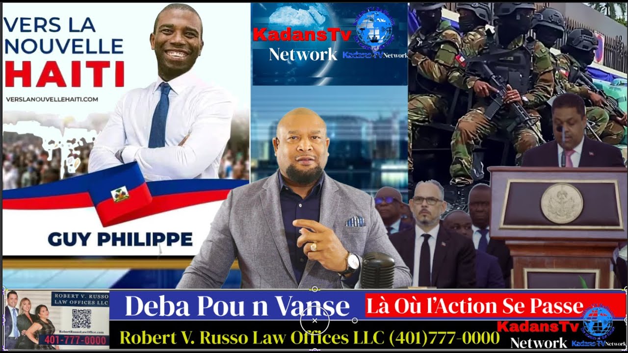 SENAT&Egrave; GUY PHILIPPE ADRESE L  AK NASYON AN..NAP DEK&Ograve;TIKE DISKOU LAURENT SAINT-CYR KI VAN N AYITI