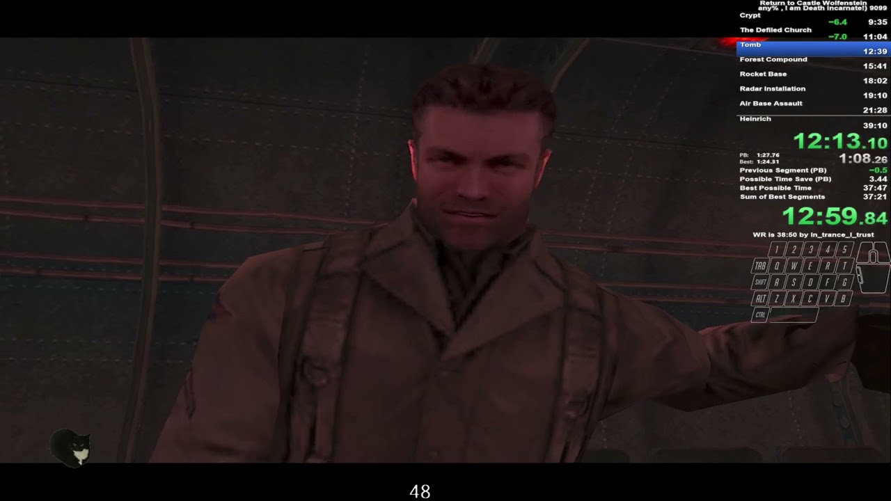 Return to Castle Wolfenstein 39:02 PB Full Game Any% I am Death incarnate!