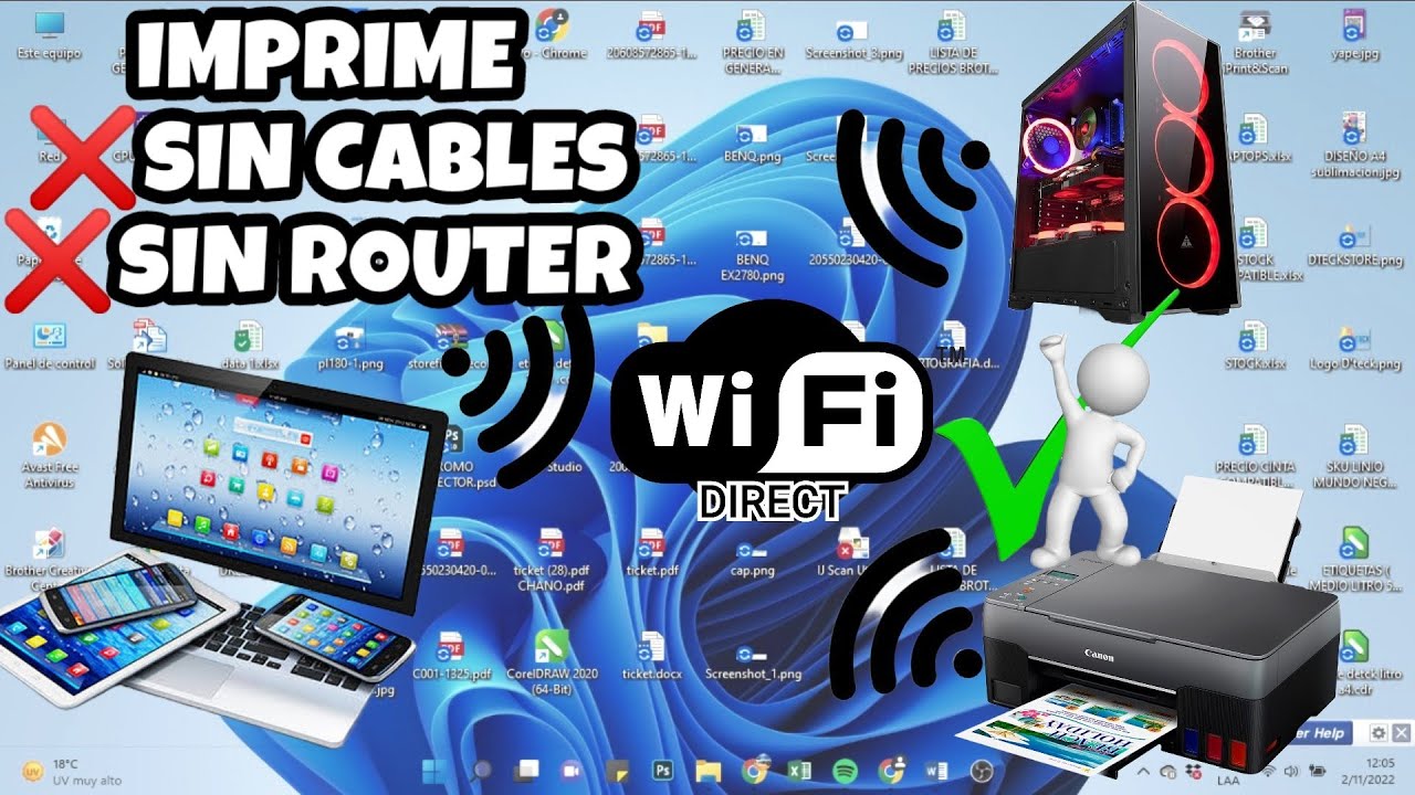 IMPRESORAS CANON || Cómo conectar mi laptop o PC💻, SIN USAR CABLE USB Y SIN WIFI🔥🔥 G3160 G6010 G4110