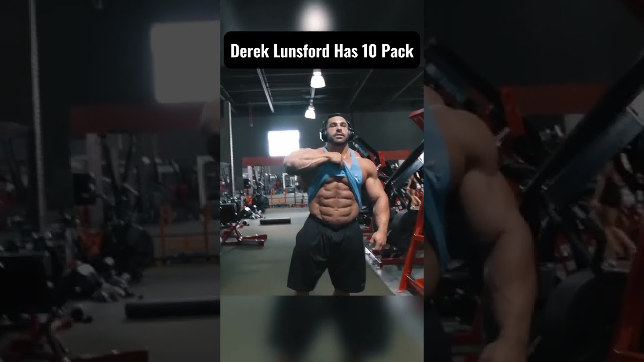 Mr. Olympia Derek Lunsford Has 10 Pack Abs #shorts #short #shortsvideo #bodybuilding #gym