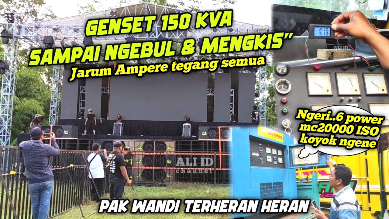 Ngerii..Pak Wandi sampai gak percaya Gensetnya 150 kva dibuat mengkis