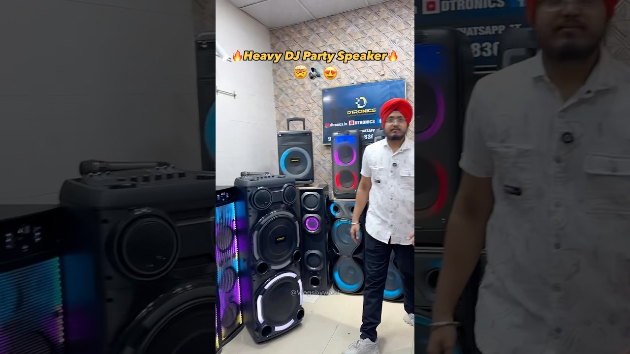 Heavy DJ Party Speaker🔥🤯😍 #speakers #partyspeaker #partybox #towerspeaker #shorts #ytshorts