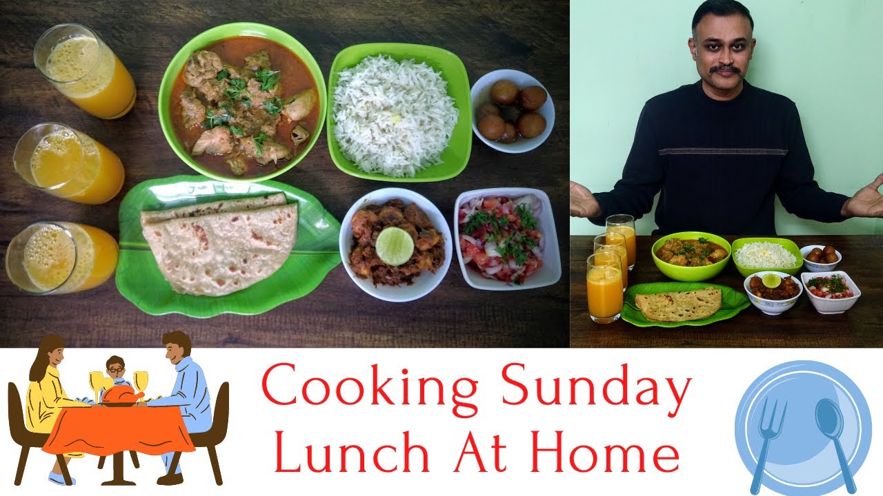 Cooking Sunday Lunch At Home | Sunday Lunch Recipes | Sunday special Lunch Menu