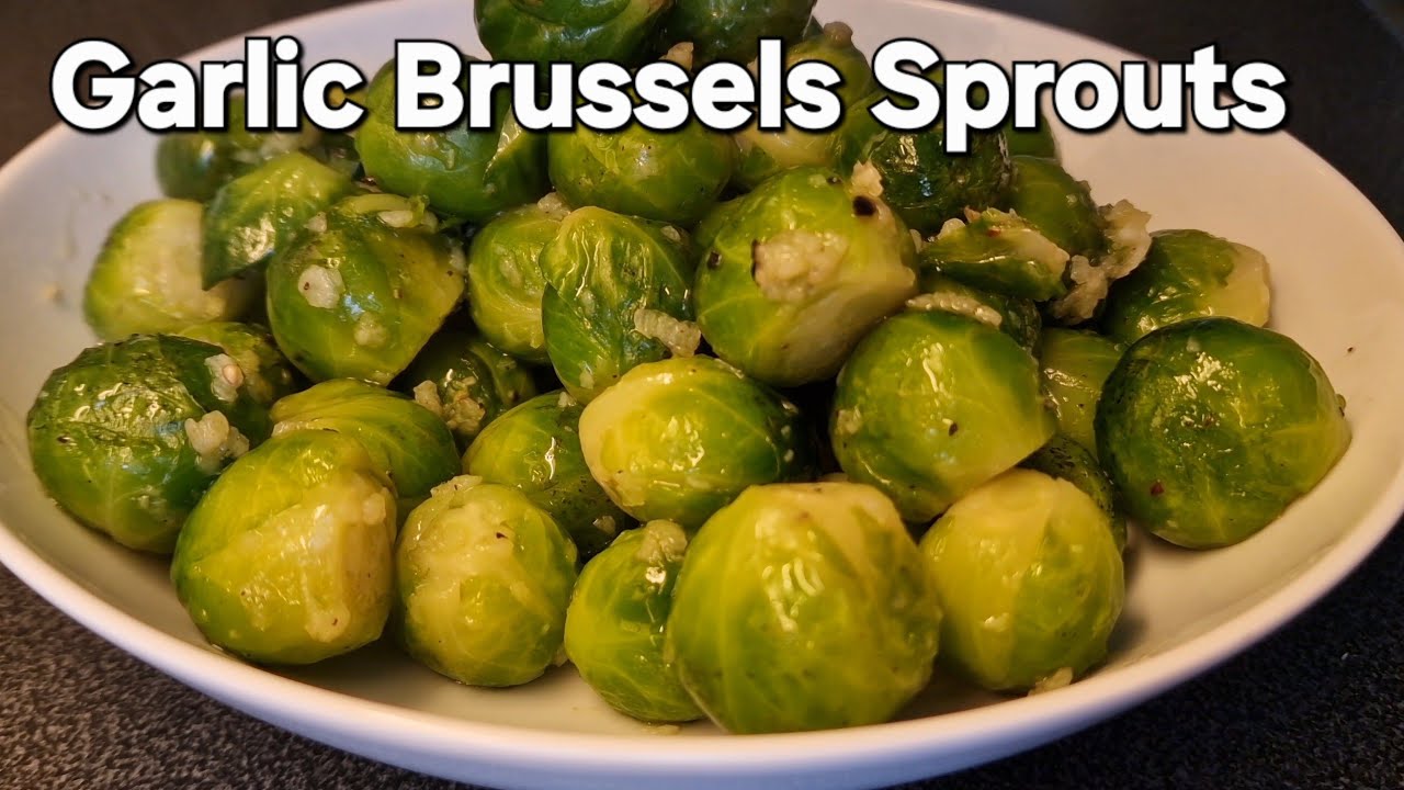 Less is More | Garlic Brussels Sprouts with olive oil | Simple and Healthy Meal 