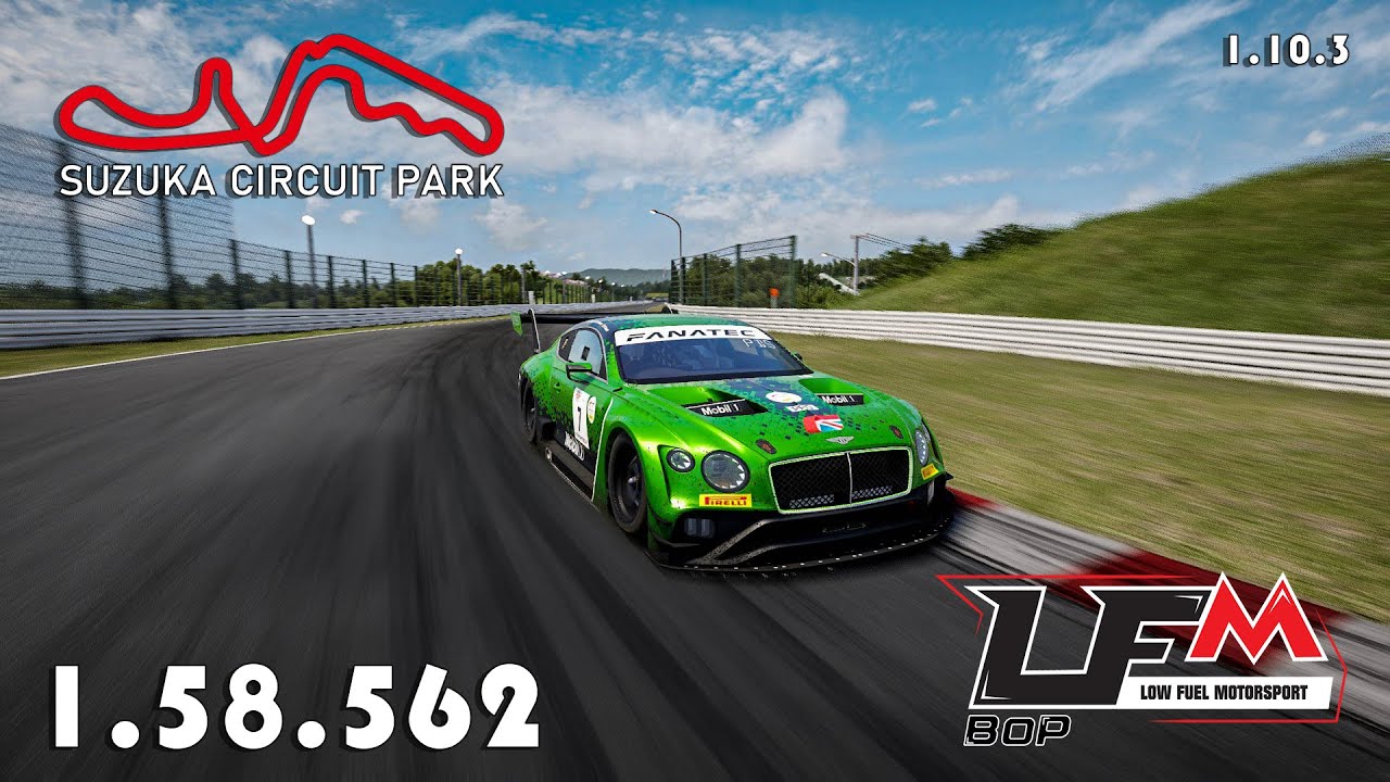 Assetto Corsa Competizione | Bentley Contínental GT3 | Suzuka | 1.58.562 (Hotlap + FREE Setup)