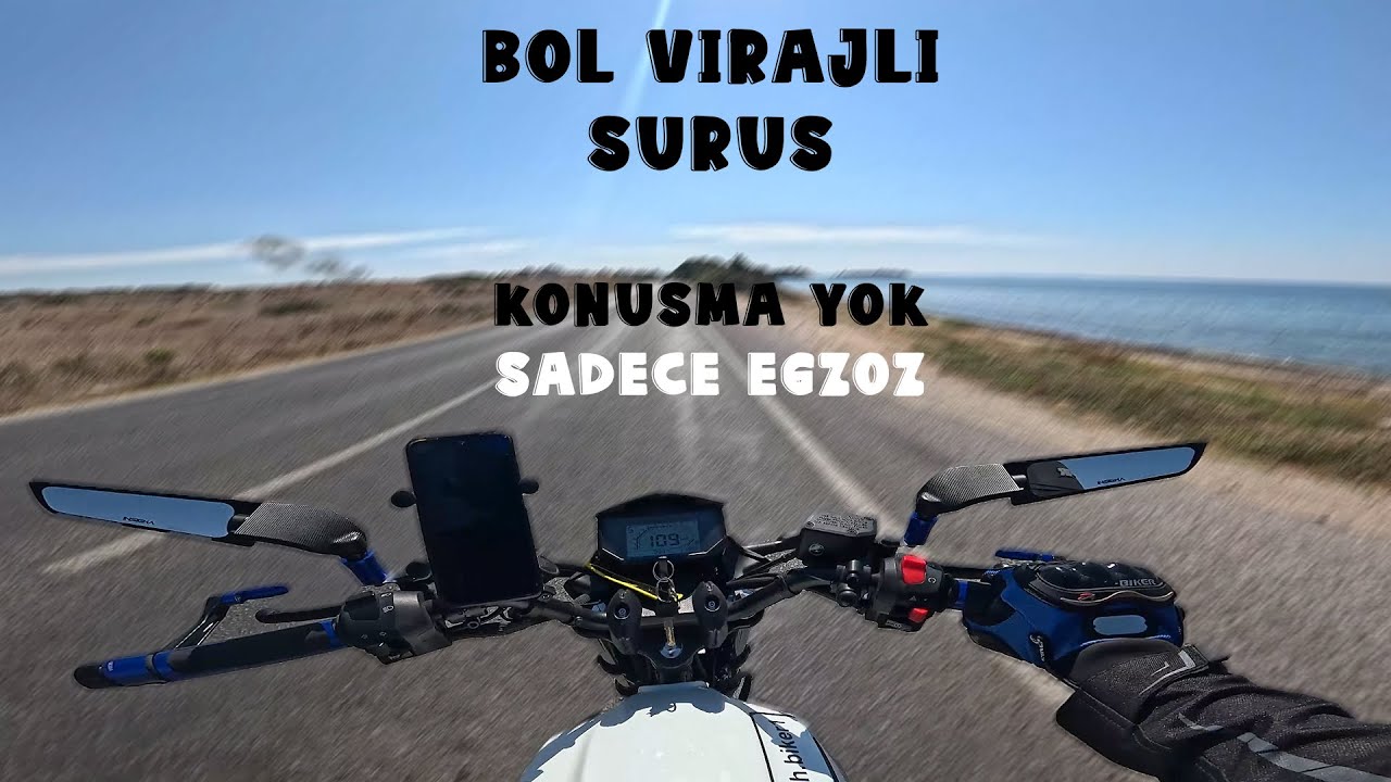 BOL VİRAJLI BAKIŞ AÇISI YOLCULUĞU - RKS RK125S + STOCK EGZOZ [GOPRO HERO 12 BLACK][4K]