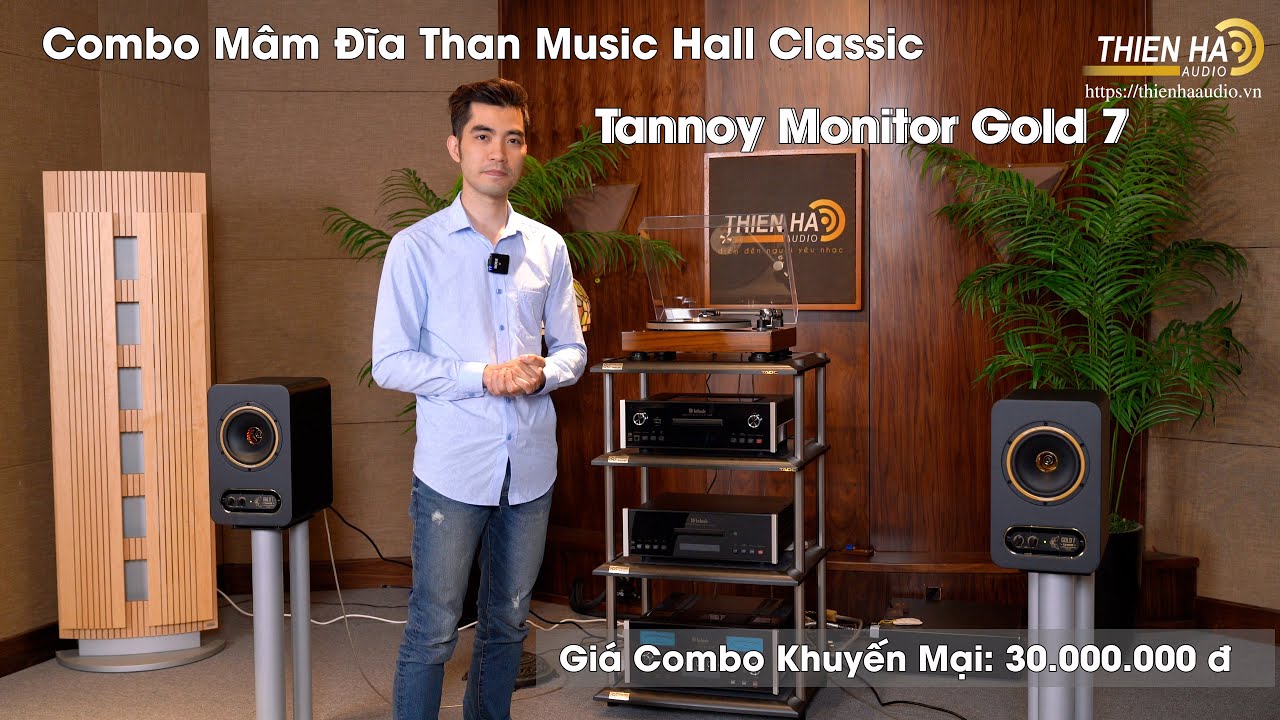 [KMĐB] Combo Mâm Đĩa Than Music Hall Classic + Tannoy Monitor Gold 7 - Giá Combo Khuyến Mại 30tr