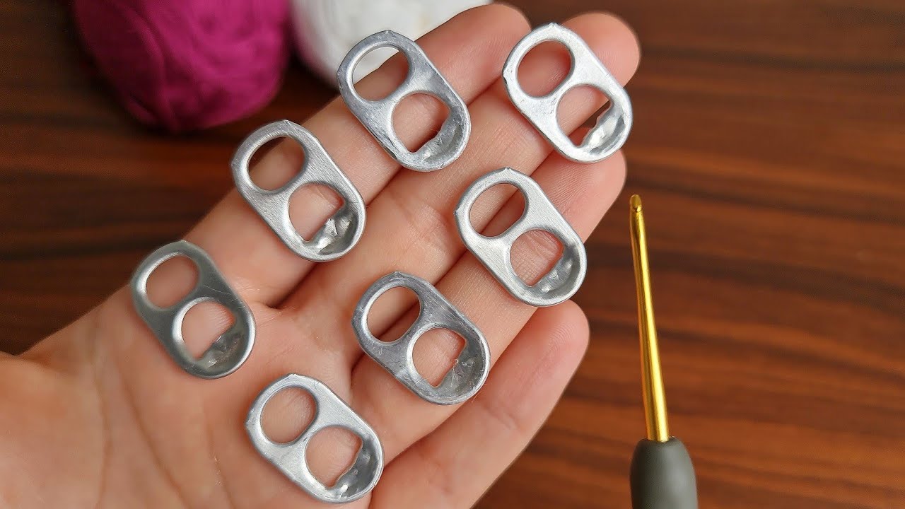 Wow ! Super Idea 🤩 I Knit Something With Pulling Ring That My Friends Loved It So Much