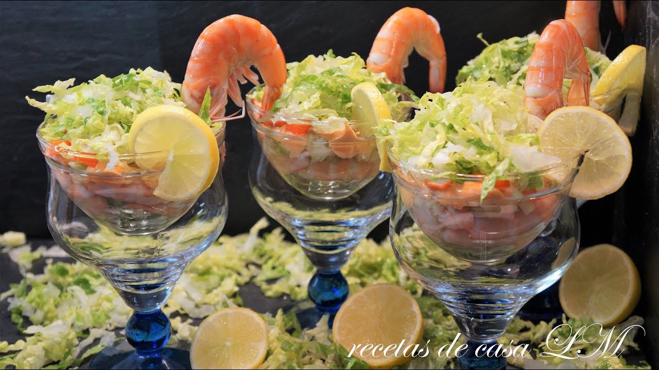 CÓCTEL DE MARISCO O CÓCTEL DE GAMBAS RECETA FÁCIL