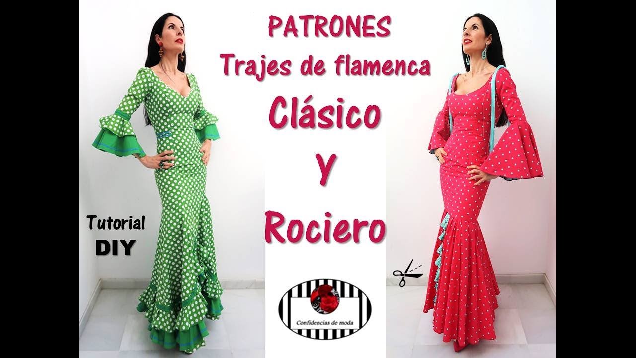 Cómo hacer el PATRÓN del TRAJE de FLAMENCA CLÁSICO y el ROCIERO. Tutorial DIY
