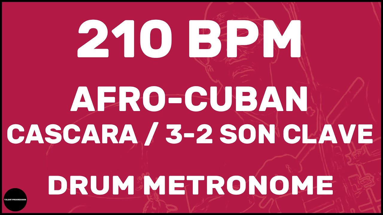 Afro-Cuban Cascara 3-2 Son Clave | метроном | 210 BPM