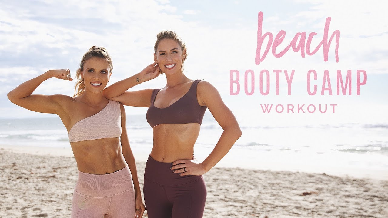 🍑🔥 Beach Booty Camp: упражнения для сжигания жира на бедрах для женщин | Вторник подтягиваний!