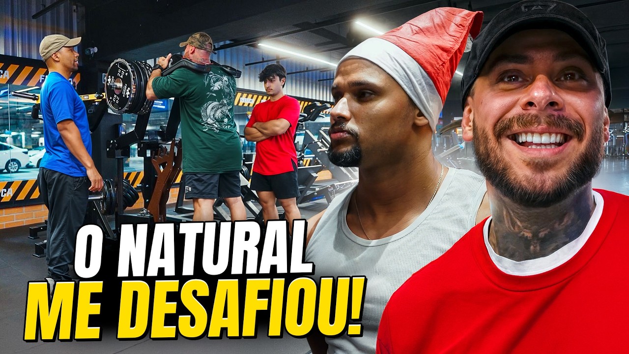 NATURAL? Dudu Fit humilhou TODOS no treino de pernas! (Low Volume Training) - Leo Stronda