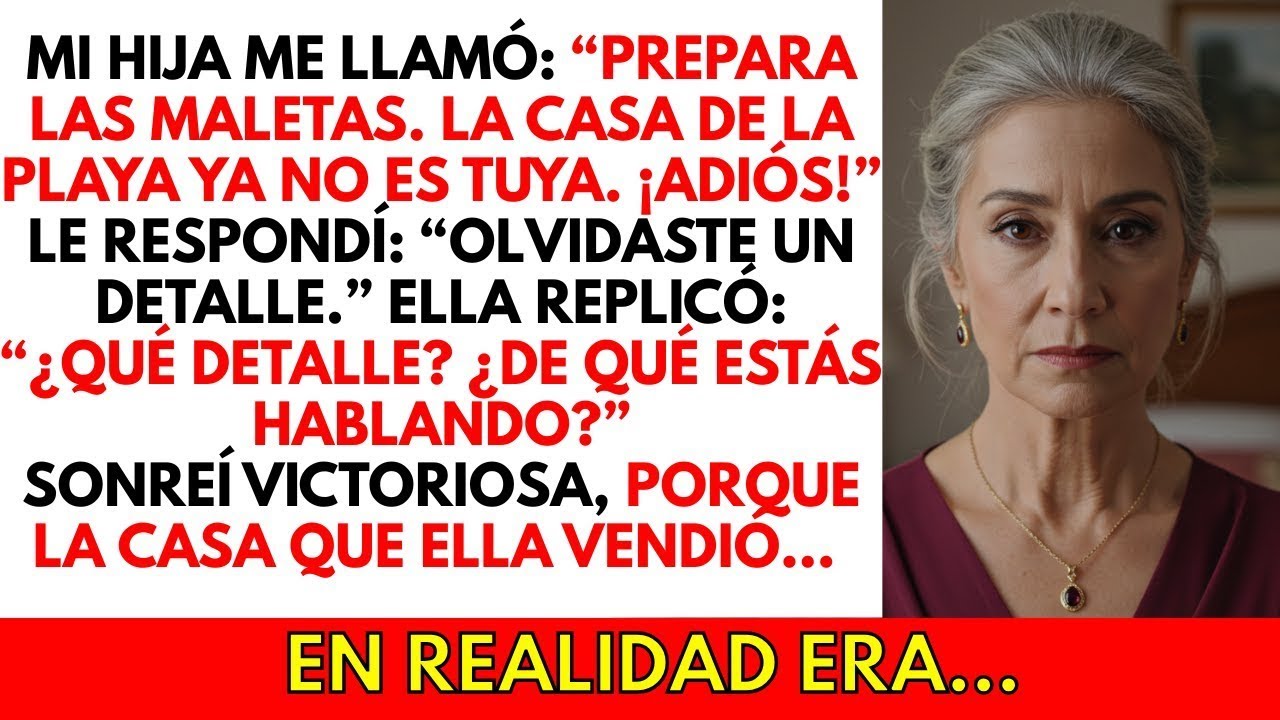 “Mamá, vendí tu casa de la playa” Pero el secreto que ella ignoraba lo cambiaría todo…