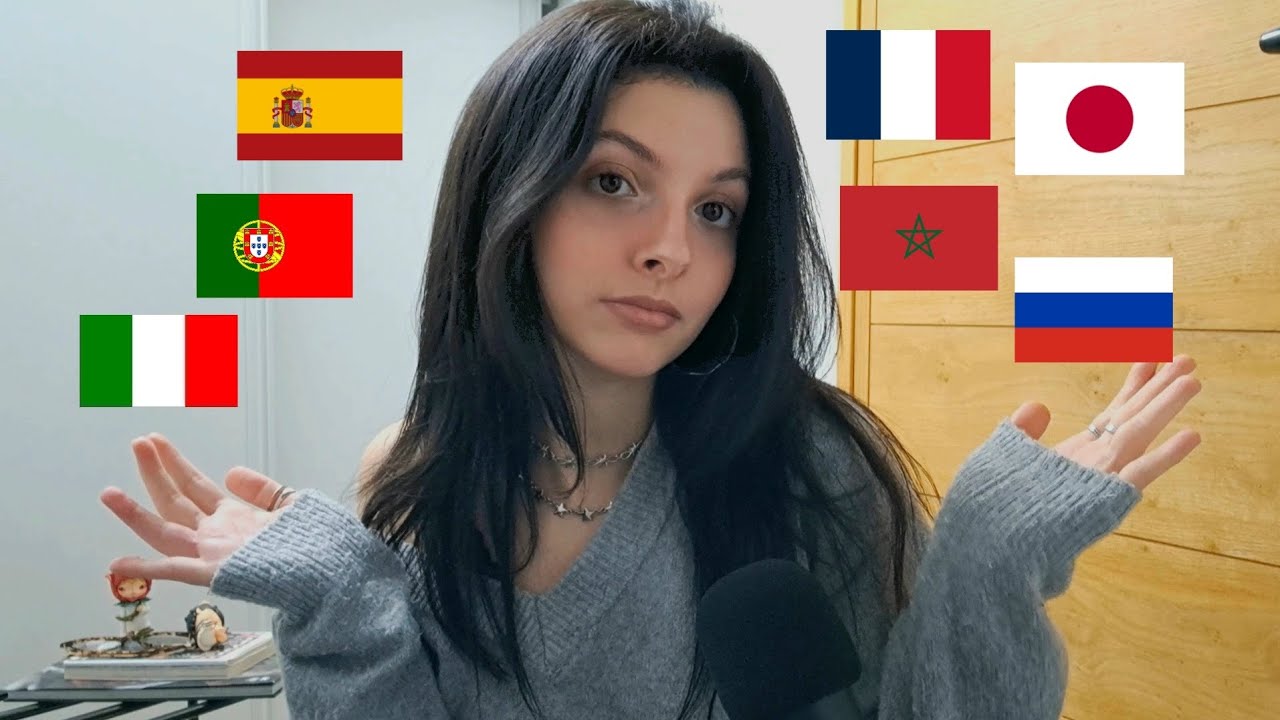 ASMR Шепот на разных языках (французский, арабский, испанский, португальский, японский...)