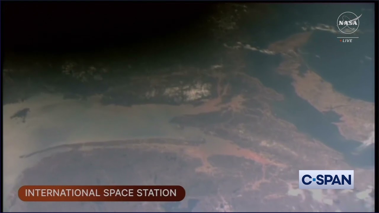 Solar Eclipse Seen from International Space Station