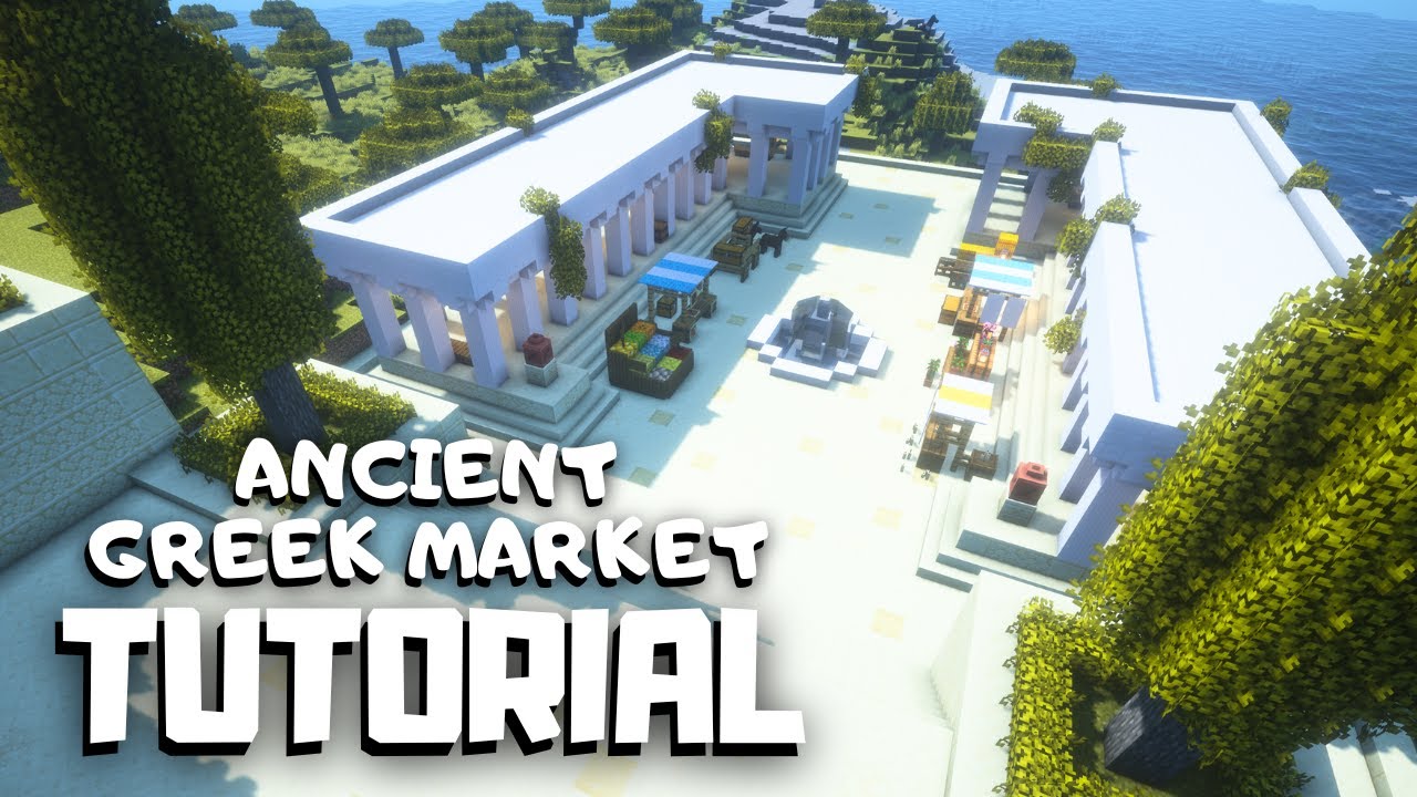 Minecraft: Как построить древнегреческий рынок (руководство по древнему городу)