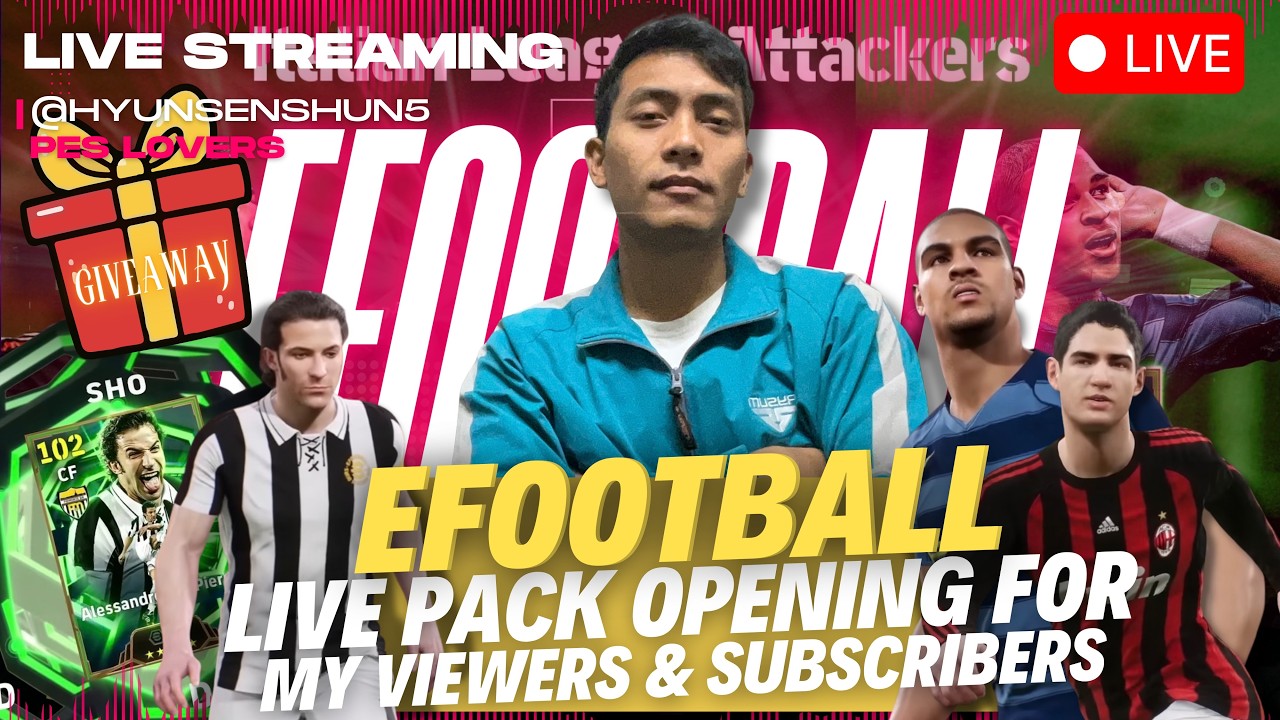 DEL PIERO PACK OPENING GIVEAWAY FOR MY VIEWERS & SUBSCRIBERS    4K