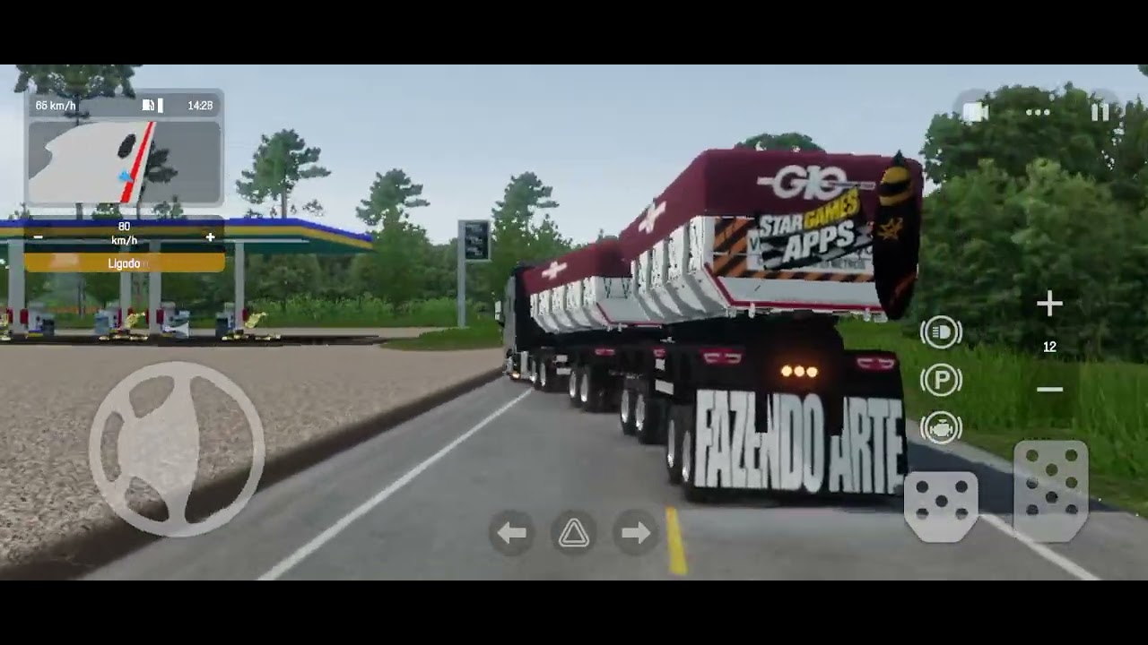 FH 540 no rodo caçamba 