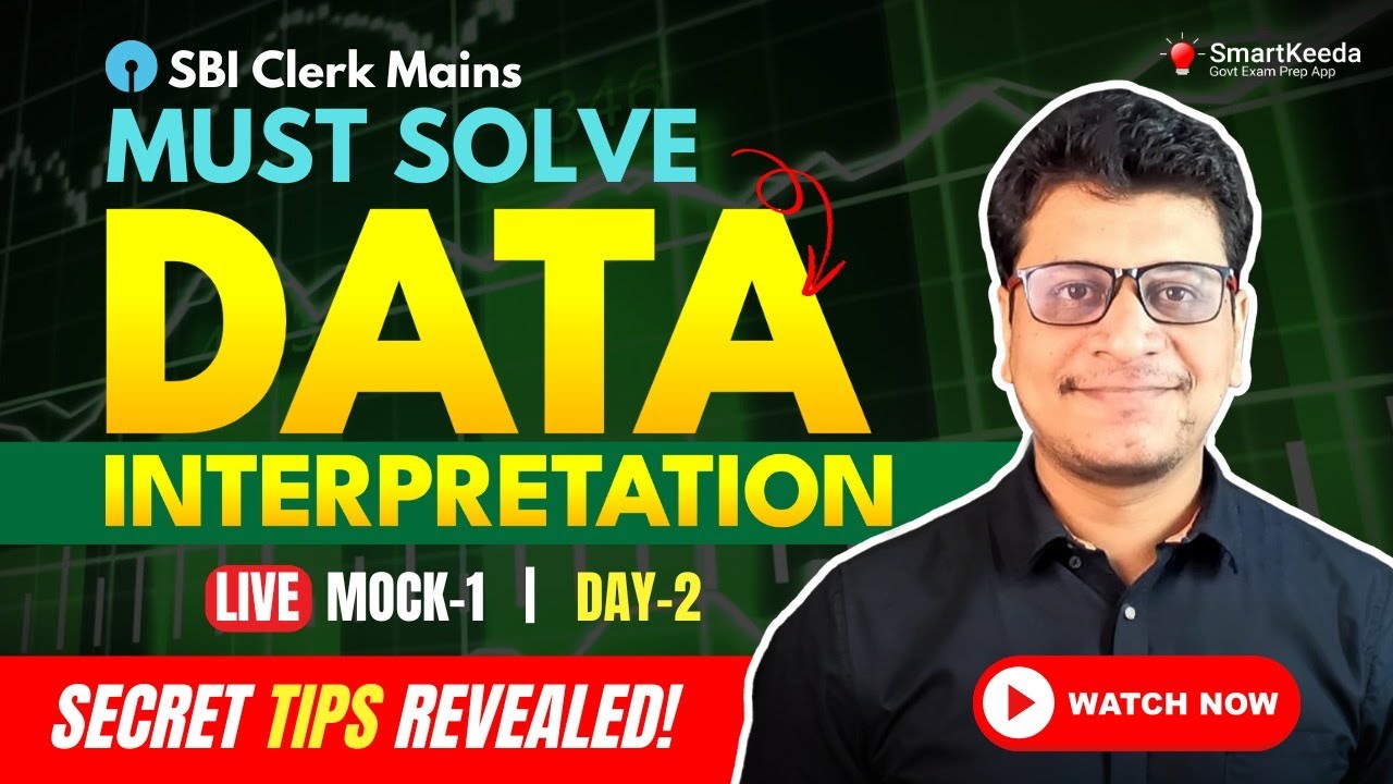 Data Interpretation (DI) for SBI Clerk Mains 2025 | Arithmetic DI, Tricks & Concepts for Bank Exams