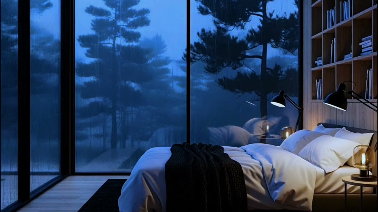 🌧️ Calm Cabin Rain Sounds for Insomnia | Press Play Now