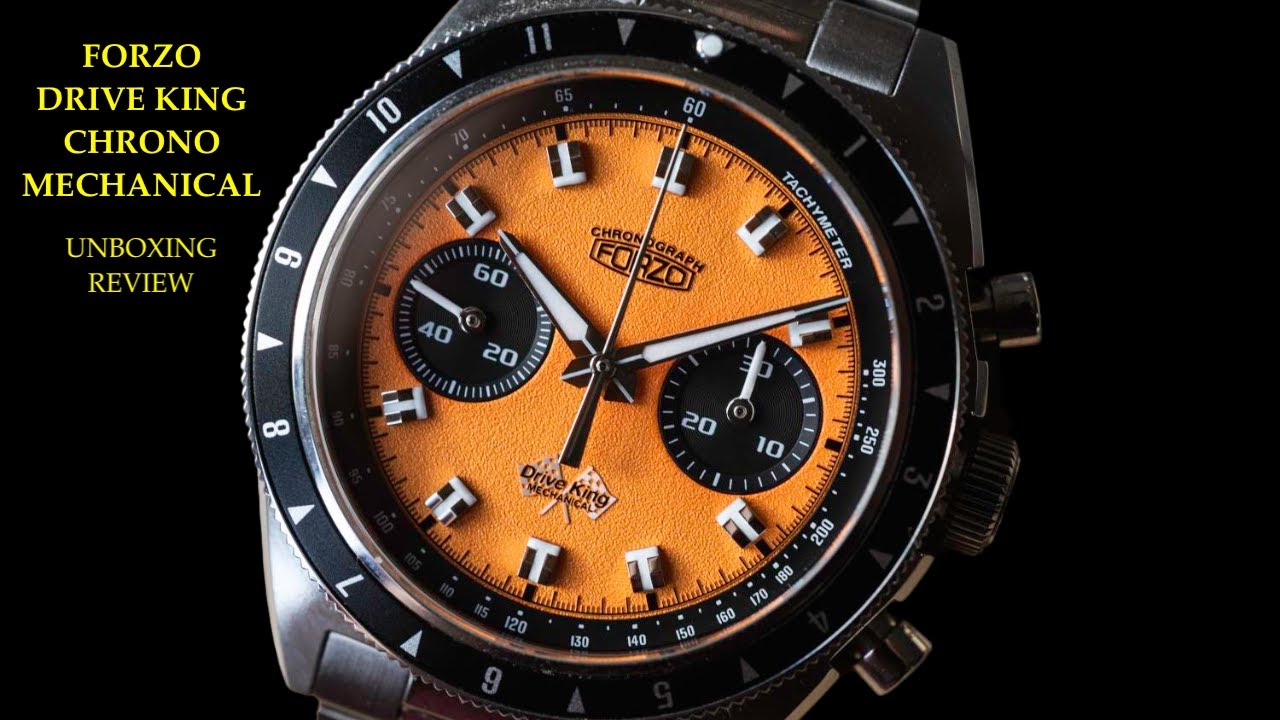 Forzo Drive King Chronograph Mechanical Watch | Review Valjoux Relogios