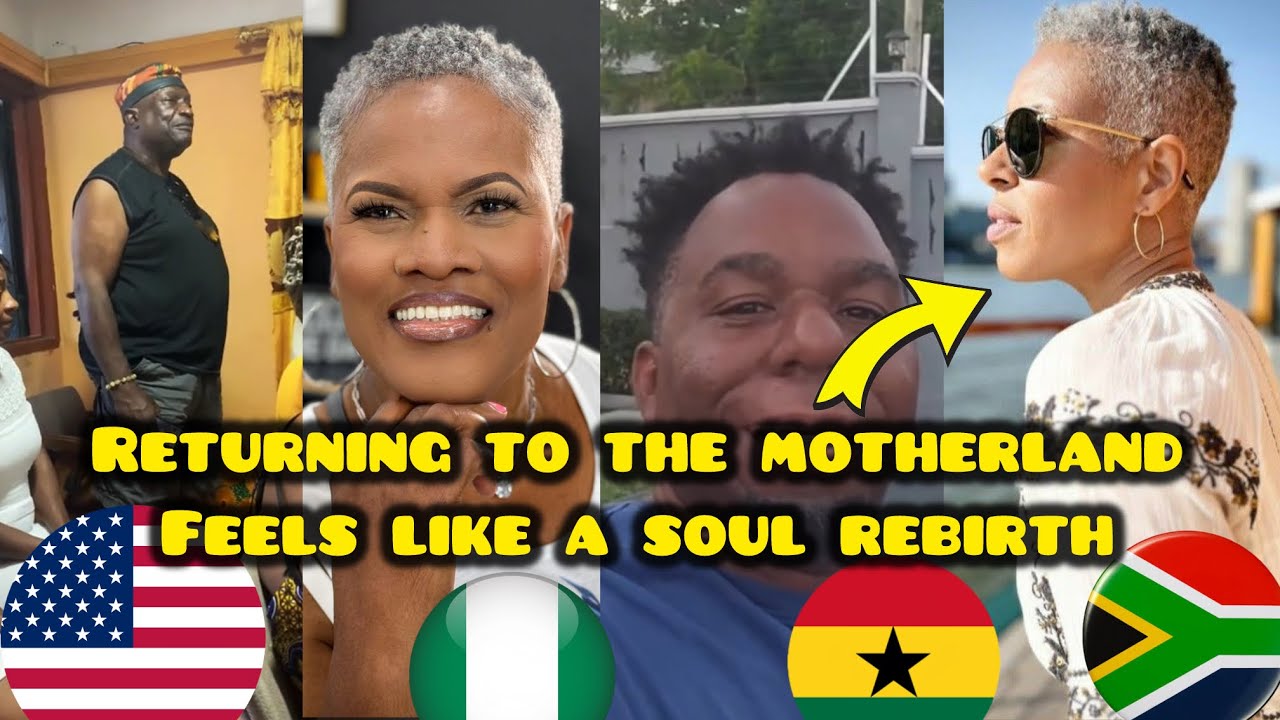 Black Americans priceless emotions as they return to Africa🇺🇸🇳🇬🇿🇦🇬🇭