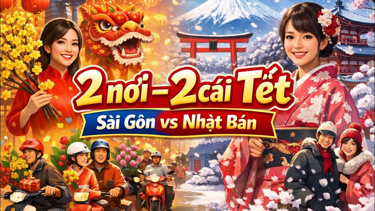 Sài Gòn rộn ràng đón Tết – Lao động Việt ở Nhật lặng lẽ đêm giao thừa?