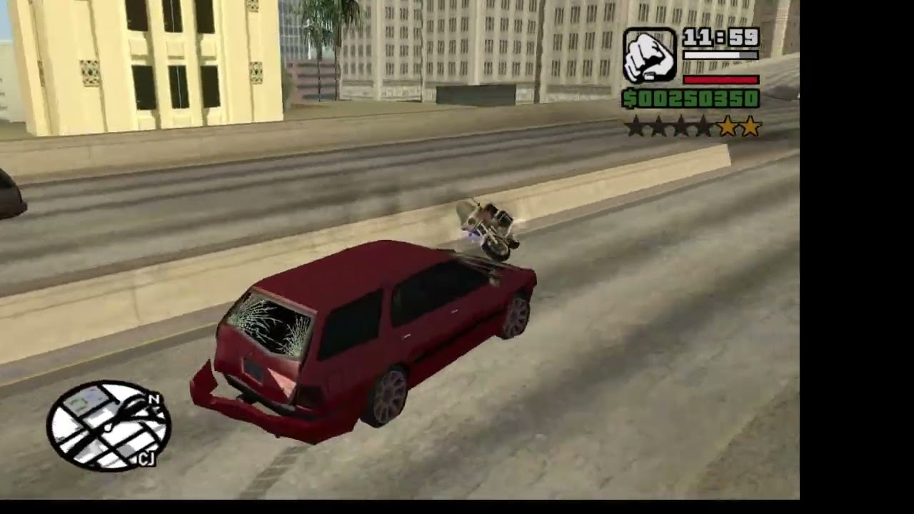 GTA san v.1 (Fleeing the police)